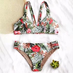 Tropical Print Bikini